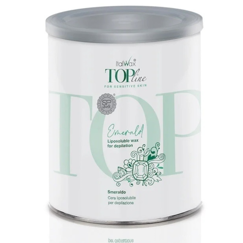 ItalWax Top Line depilačný vosk v plechovke 800ml EMERALD