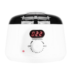 Ohřívač depilačního vosku 400ml s displejem a termostatem, 120W BÍLÝ